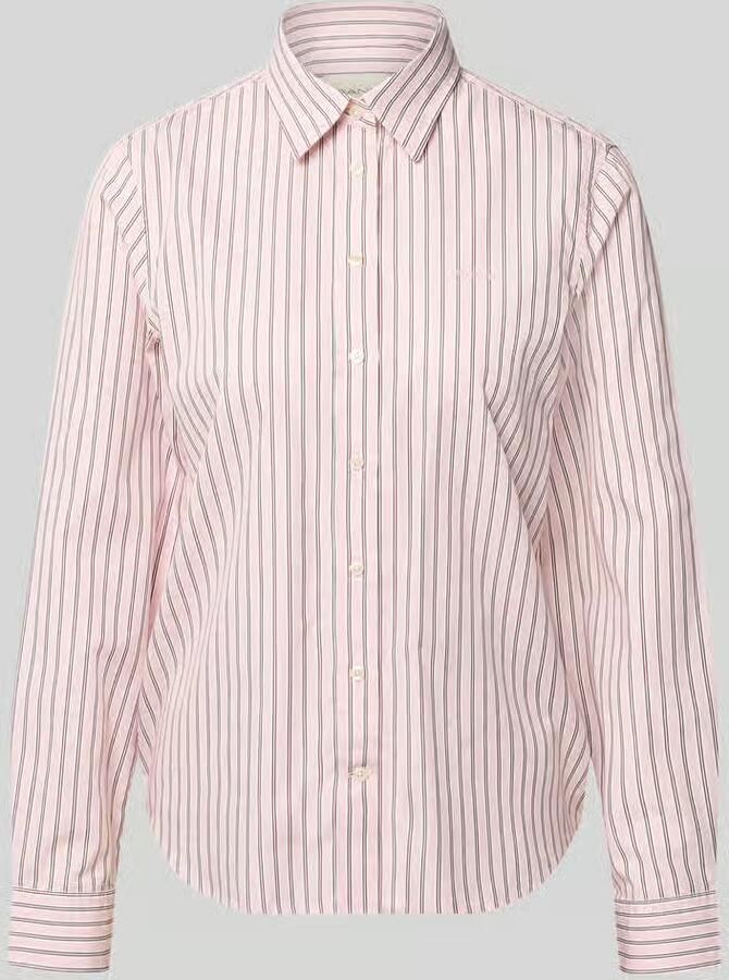 Gant Regular fit blouse met lange mouwen van puur katoen