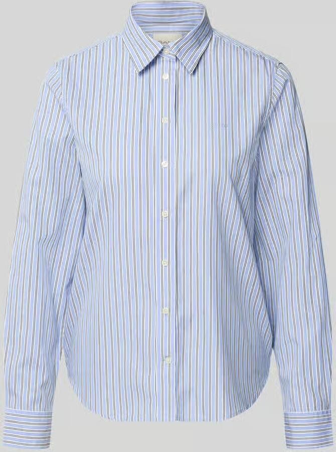 Gant Regular fit blouse met lange mouwen van puur katoen