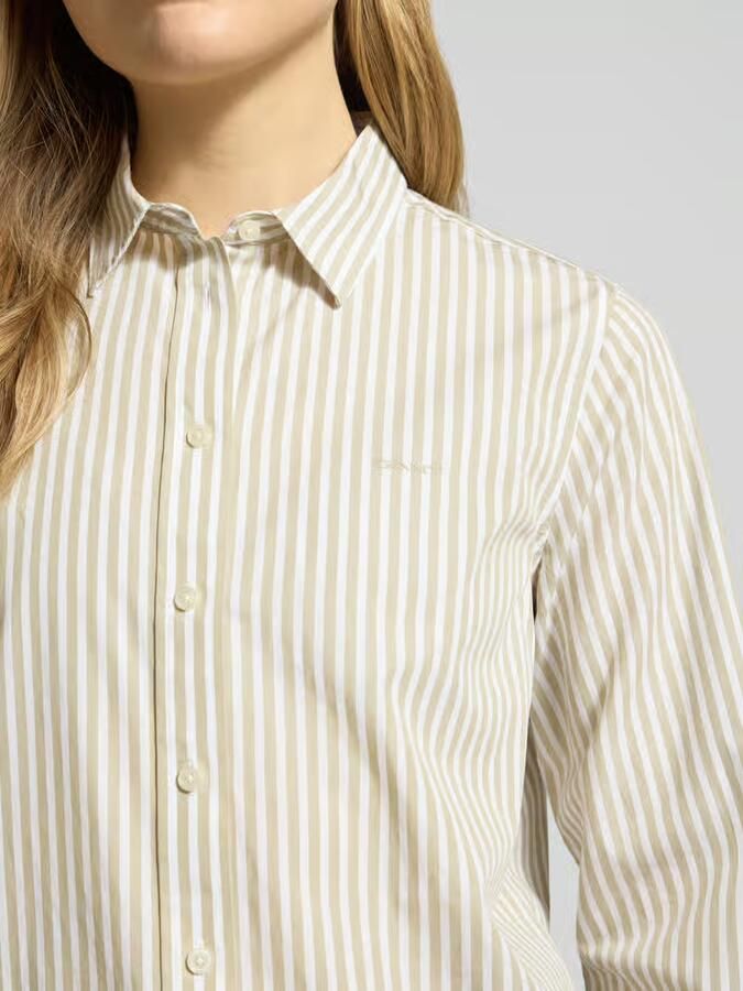Gant Regular fit blouse met streepmotief en Labelstitching - Foto 2