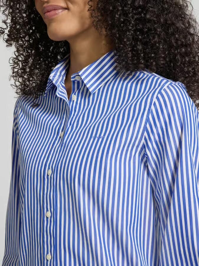 Gant Regular fit blouse met streepmotief en Labelstitching - Foto 2