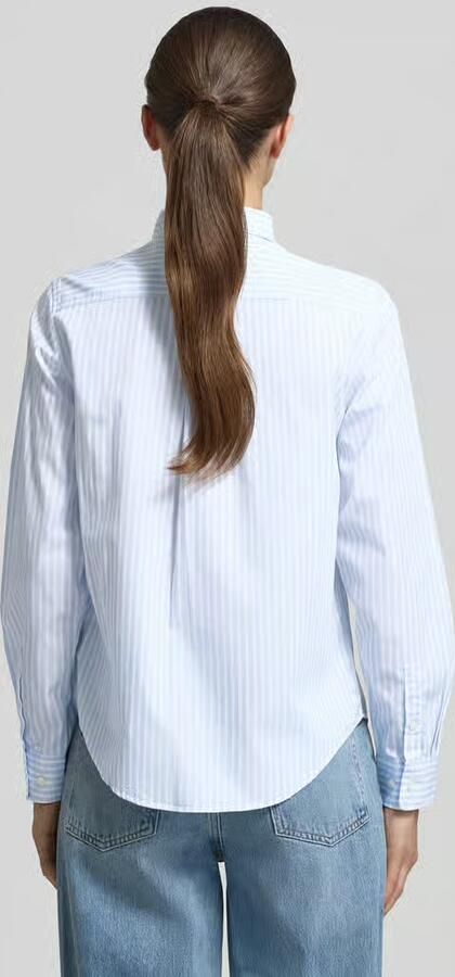 Gant Overhemdblouse REG POPLIN STRIPED SHIRT met een klein geborduurd logo op de borst - Foto 20