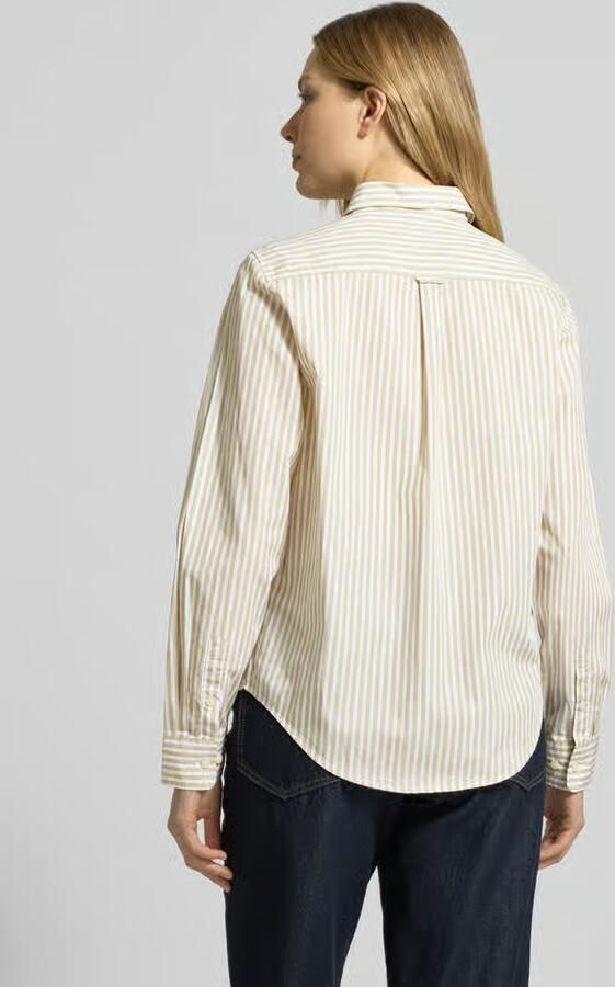 Gant Regular fit blouse met streepmotief en Labelstitching - Foto 2