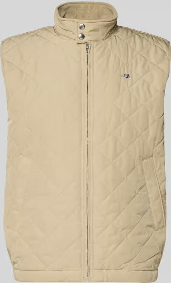 Gant Regular Fit bodywarmer met opstaande kraag in doorgestikte look - Foto 2