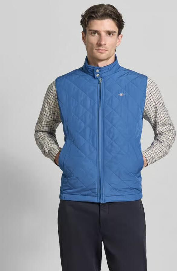Gant Regular Fit bodywarmer met opstaande kraag in doorgestikte look - Foto 2