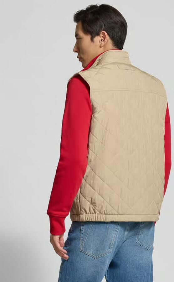 Gant Regular Fit bodywarmer met opstaande kraag in doorgestikte look - Foto 3