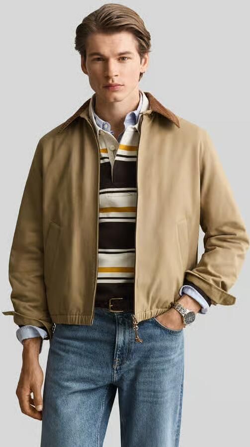 Gant Regular fit bomberjack van pure katoen model 'HARRINGTON' - Foto 3
