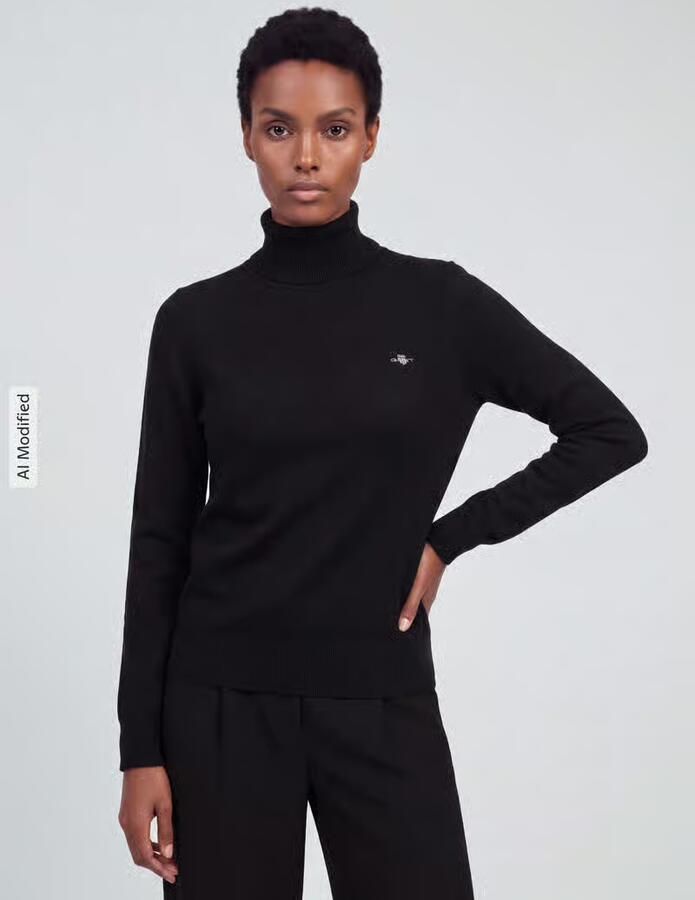Gant Regular fit coltrui van wolmix - Foto 2