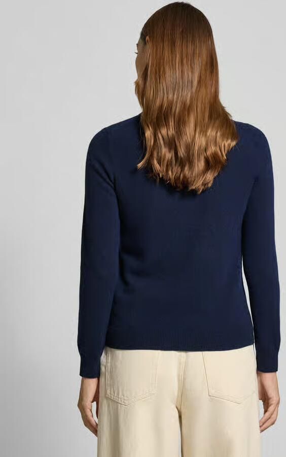 Gant Coltrui met labelstitching van een mix van katoen en wol - Foto 6
