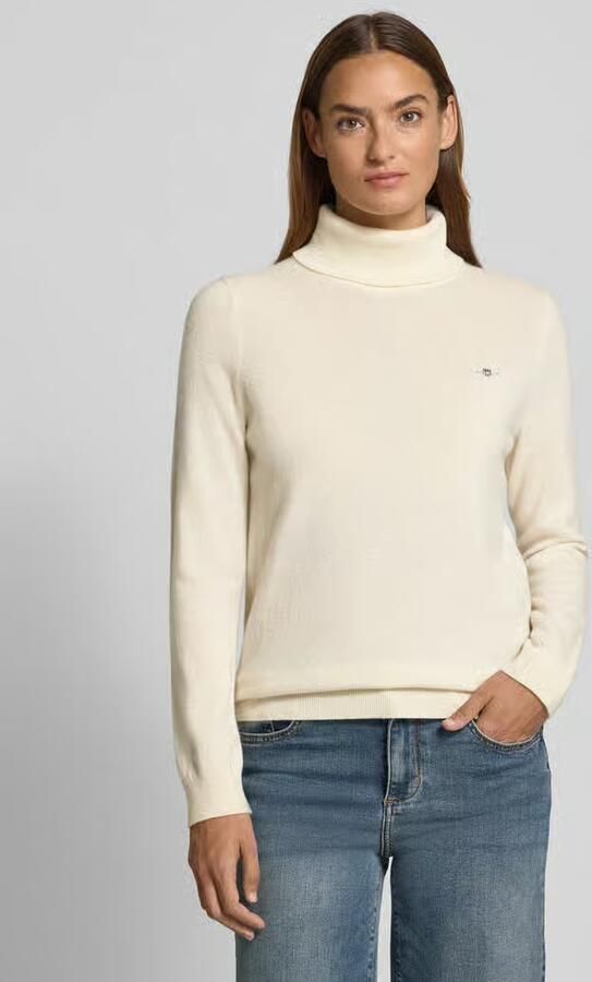 Gant Regular fit coltrui van wolmix model 'Extrafine' - Foto 2