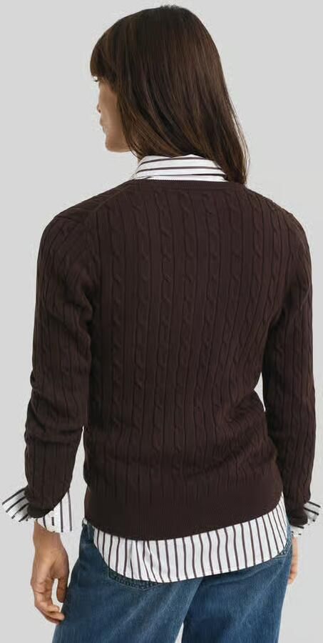 Gant regular fit gebreid jack van katoenmix - Foto 2