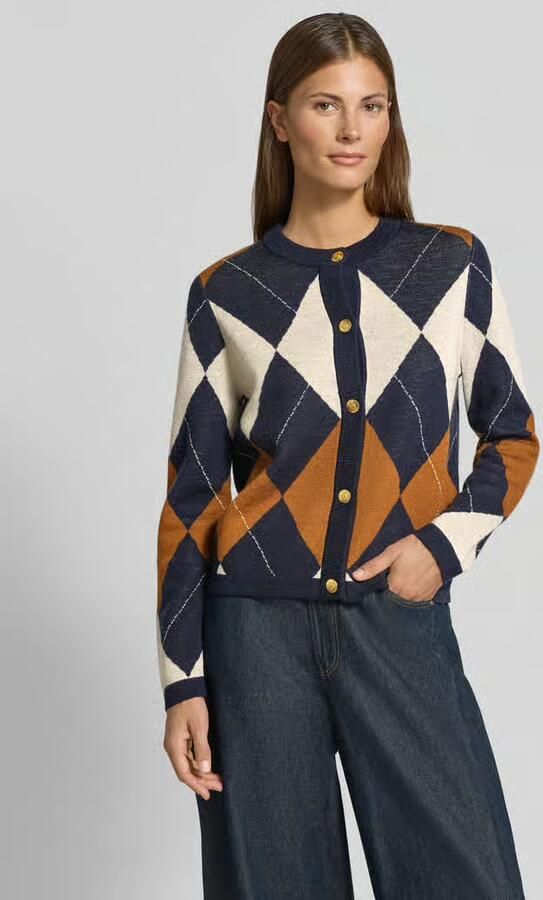 Gant Regular fit gebreid jack van pure wol - Foto 3