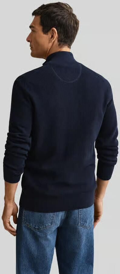 Gant Cardigan met tweewegritssluiting en labelstitching - Foto 4