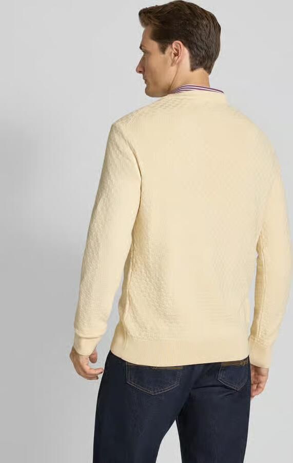 Gant Gebreide pullover met ronde hals en logostitching