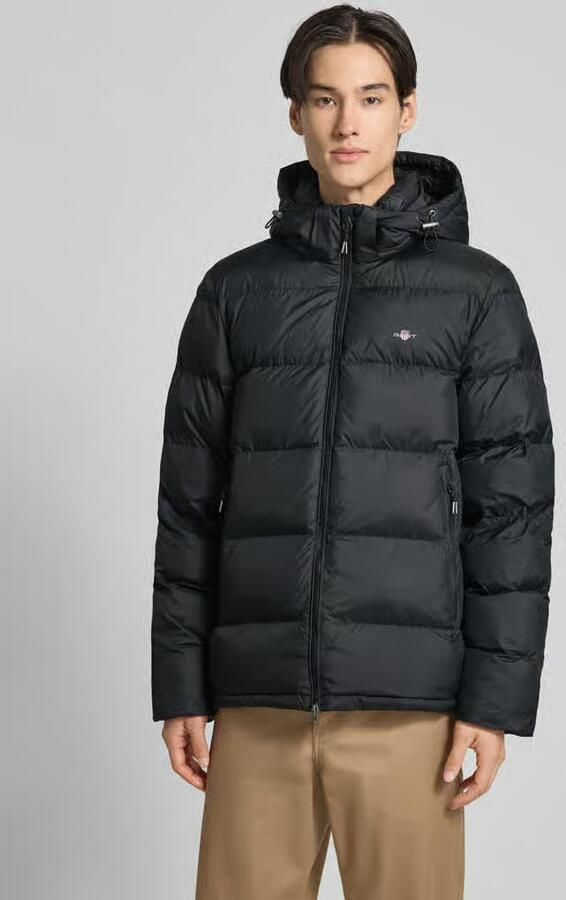Gant Gewatteerde jas ACTIVE CLOUD JACKET regular fit afneembare capuchon 2-weg ritssluiting - Foto 4