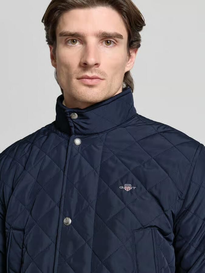 Gant Regular fit gewatteerd jack met logostitching model 'Windcheater' - Foto 2