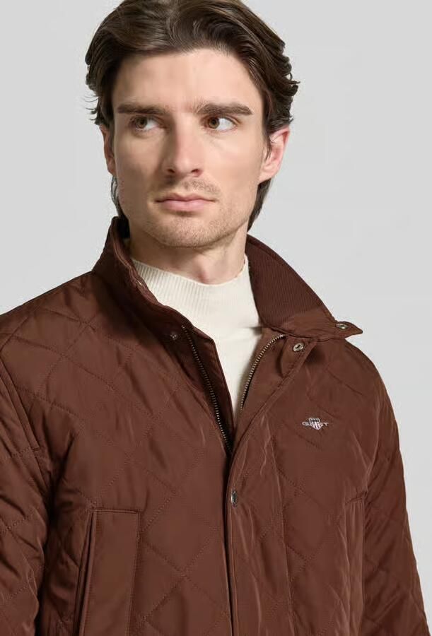Gant Regular fit gewatteerd jack met logostitching model 'Windcheater' - Foto 2