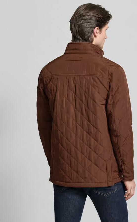 Gant Regular fit gewatteerd jack met logostitching model 'Windcheater'