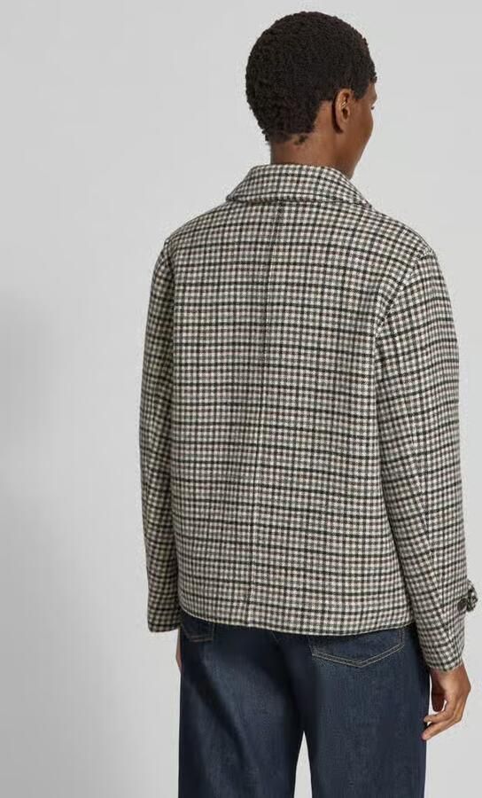 Gant Regular fit jack van katoenmix model 'Checked'