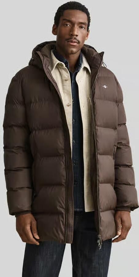 Gant Regular fit jack van polyester met afneembare capuchon - Foto 2
