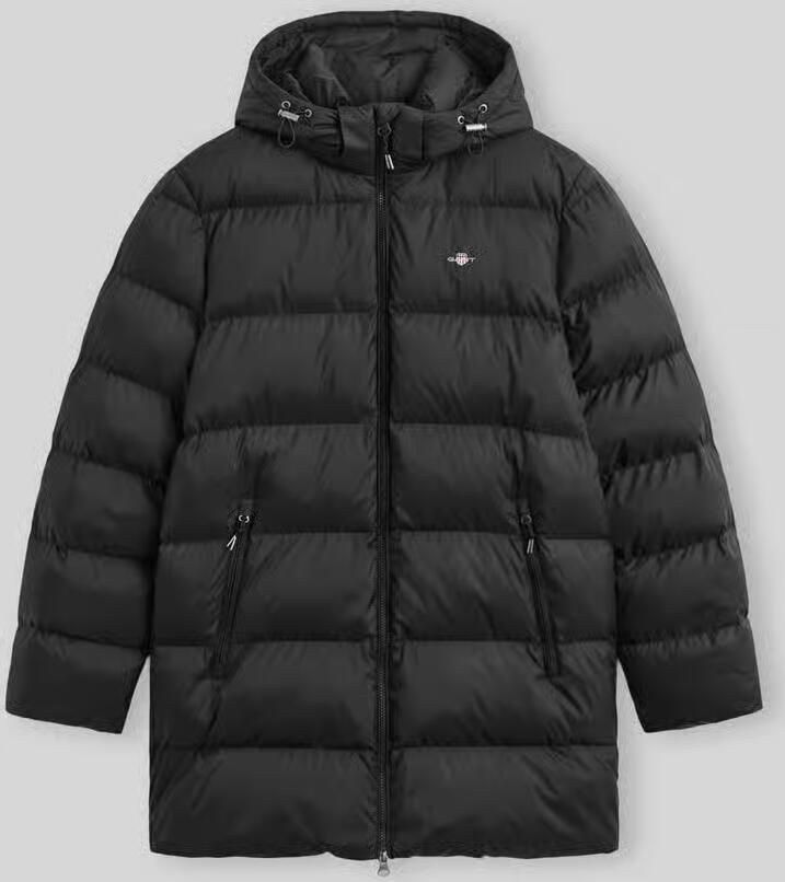 Gant Regular fit jack van polyester met afneembare capuchon