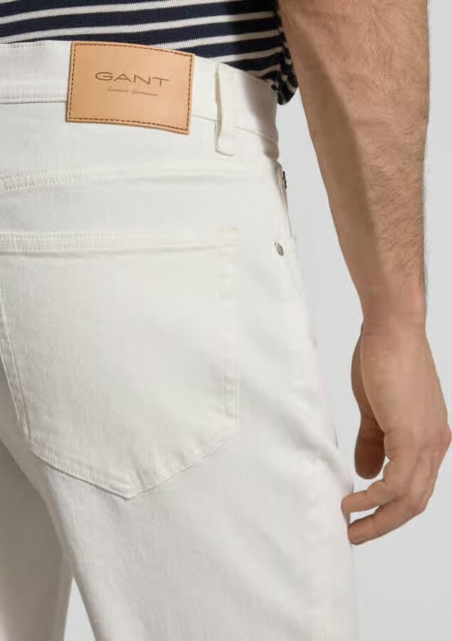 Gant regular fit jeans met steekzakken