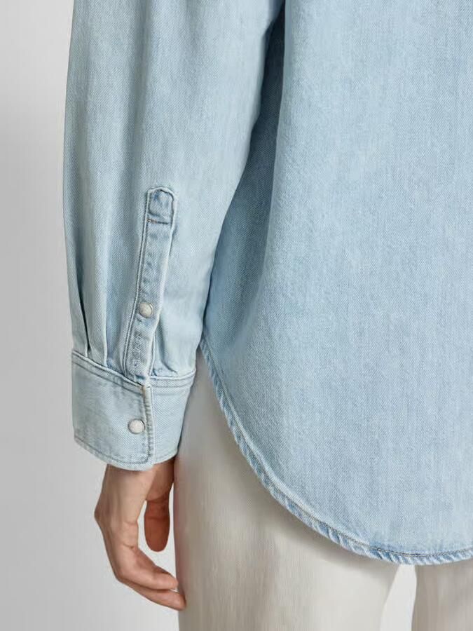 Gant Shirt met lange mouwen en labelstitching
