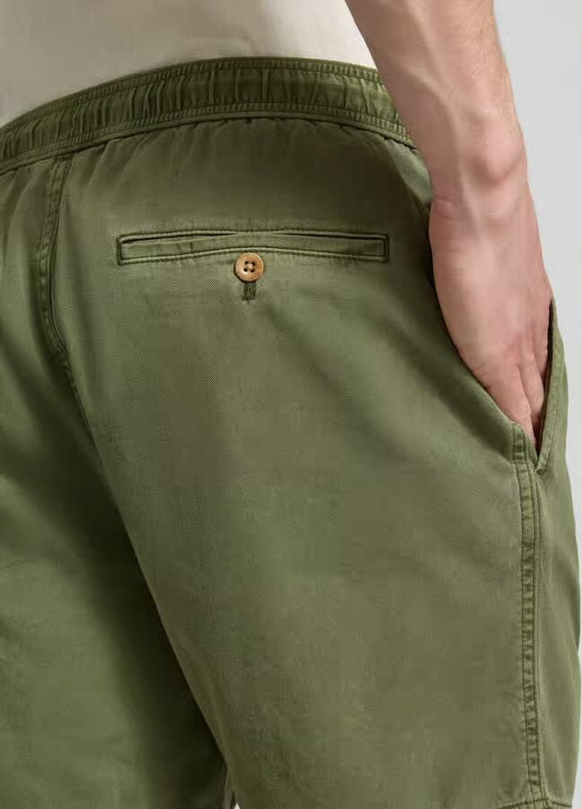 Gant regular fit korte broek met elastische boord model 'SUNFADED'