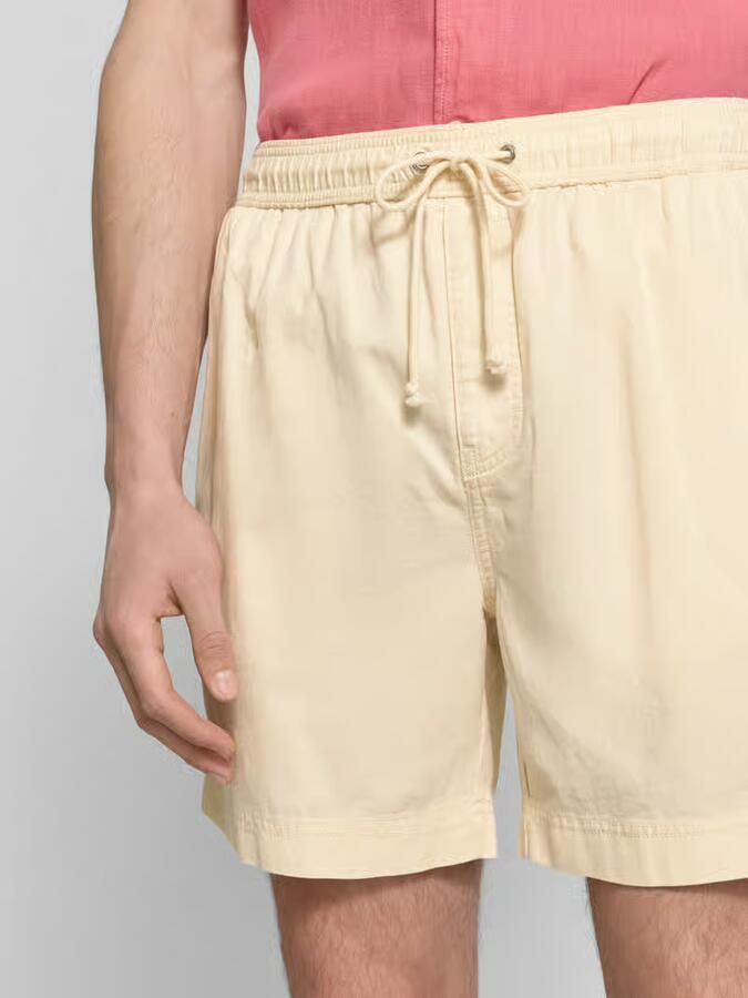 Gant regular fit korte broek met elastische boord model 'SUNFADED'