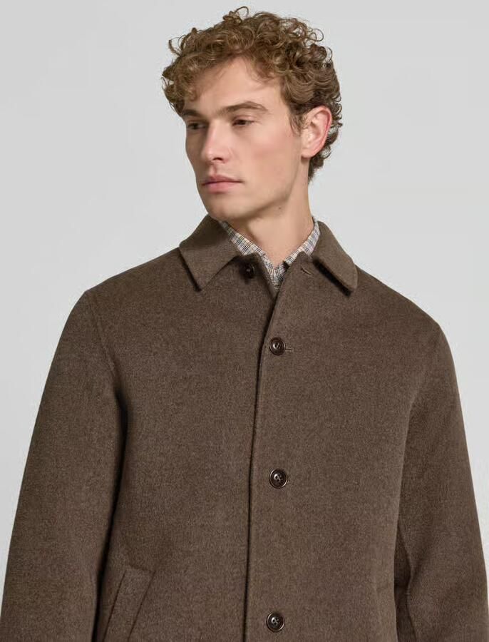 Gant Regular fit lange jas van wolmix met kasjmiergehalte - Foto 2