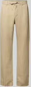 Gant regular fit linnen broek met elastische band