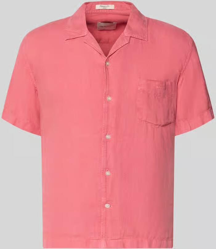 Gant regular fit linnen overhemd met borstzak en labelstitching - Foto 2