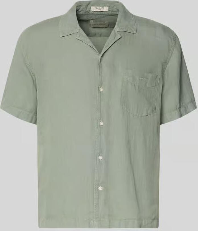 Gant regular fit linnen overhemd met borstzak en labelstitching - Foto 2