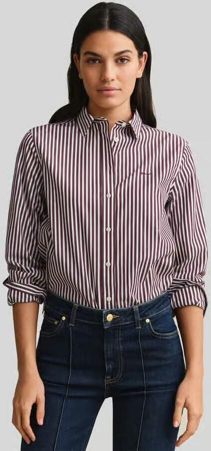Gant Regular fit overhemdblouse met gestikt logo - Foto 3