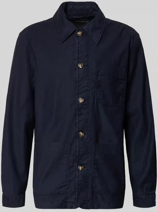 Gant regular fit overshirt van linnenmix - Foto 2