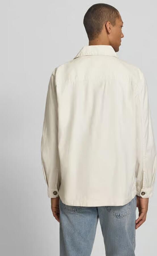 Gant regular fit overshirt van linnenmix - Foto 3