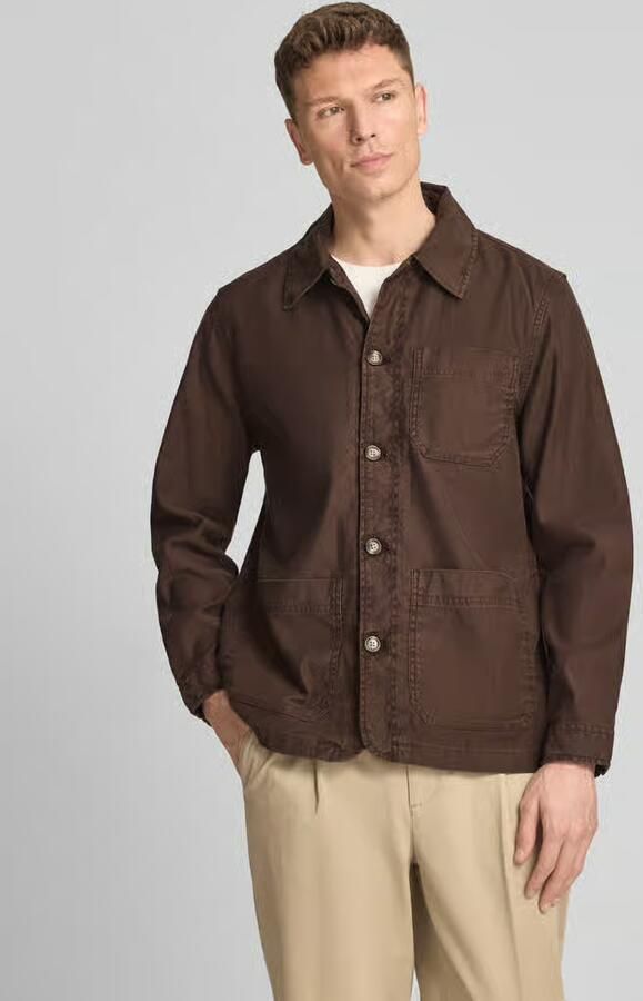 Gant Regular fit T-shirt met logostitching - Foto 4