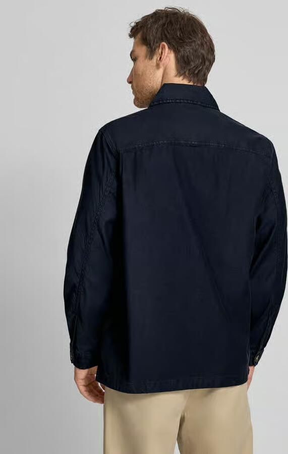 Gant regular fit overshirt van linnenmix - Foto 3