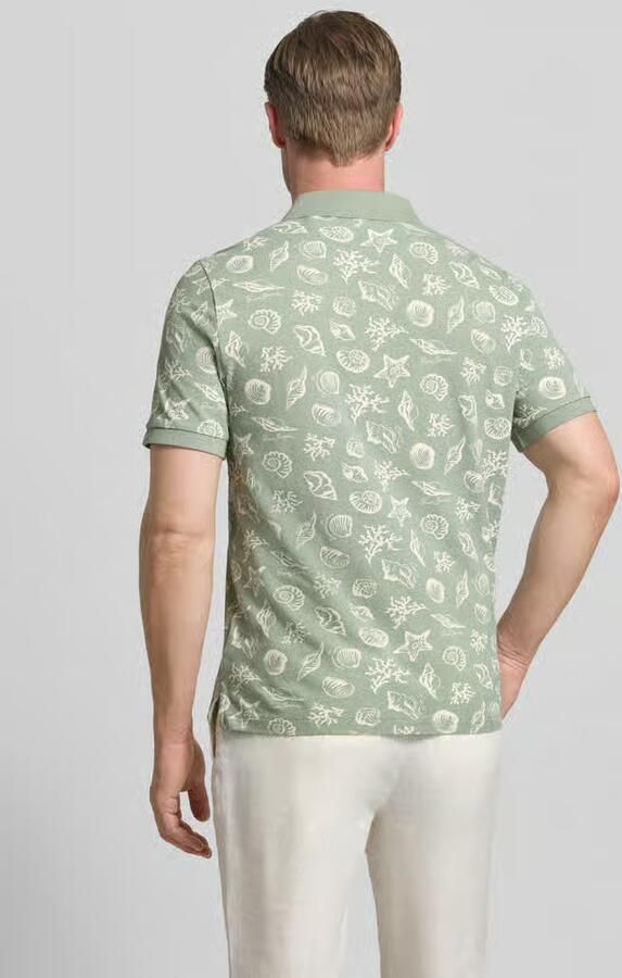 Gant Poloshirt REG CONTRAST PIQUE SS RUGGER met contrastkleurige inzetten - Foto 8