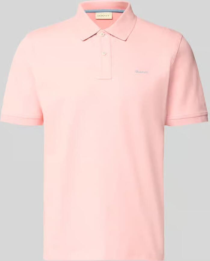 Gant Poloshirt REG CONTRAST PIQUE SS RUGGER met contrastkleurige inzetten - Foto 8