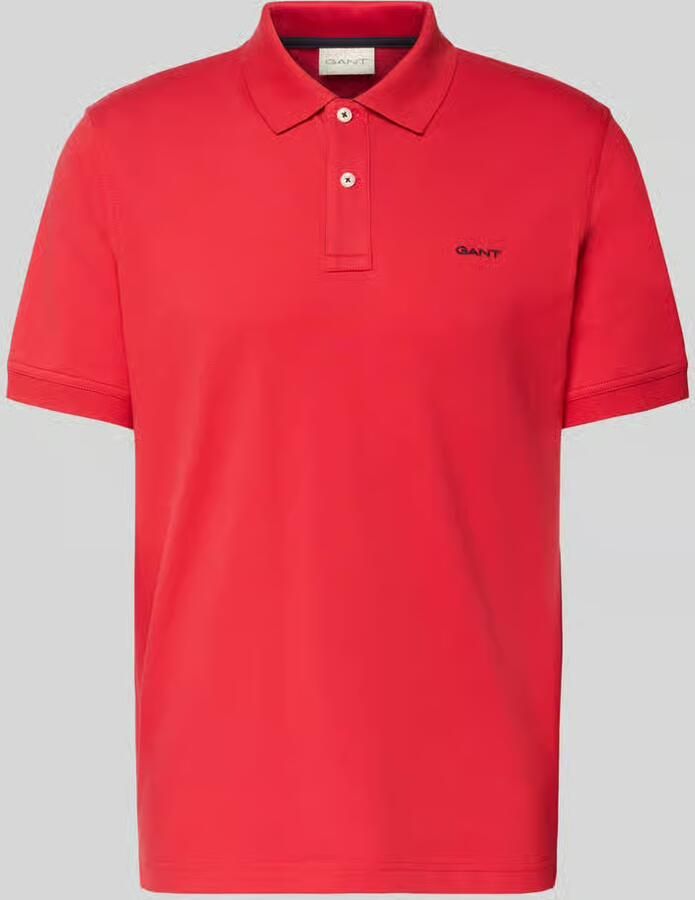 Gant Regular fit poloshirt met gestikt logo - Foto 2