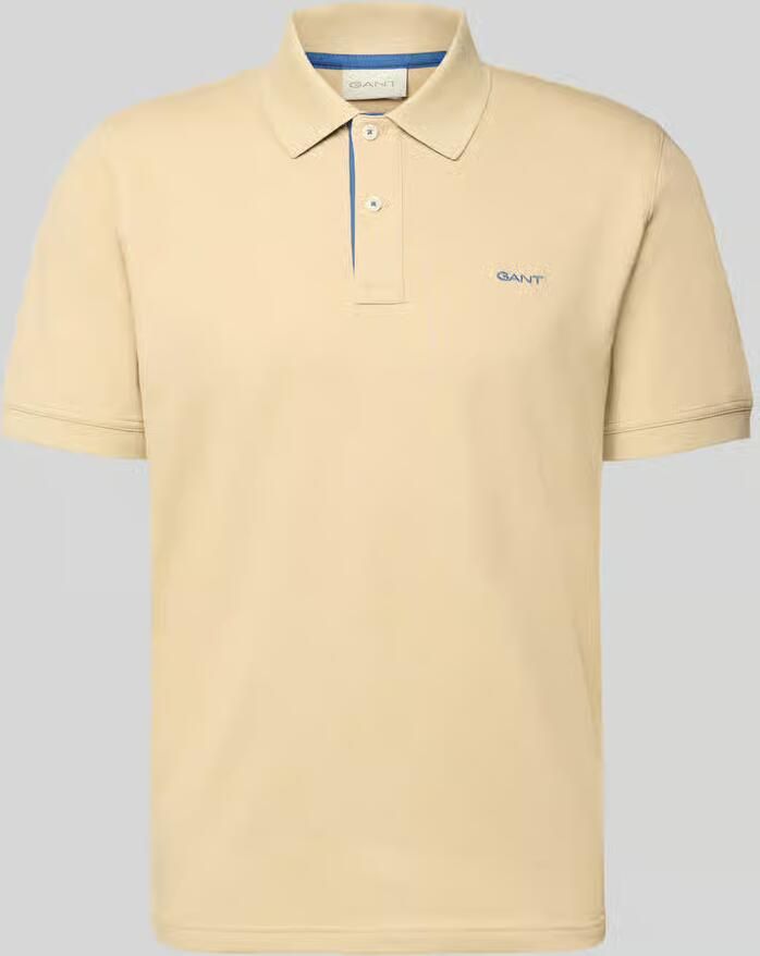 Gant Regular fit poloshirt met gestikt logo - Foto 2