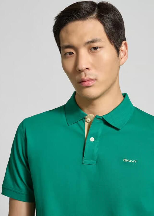 Gant Gebreide pullover met kabelpatroon en labelstitching - Foto 6