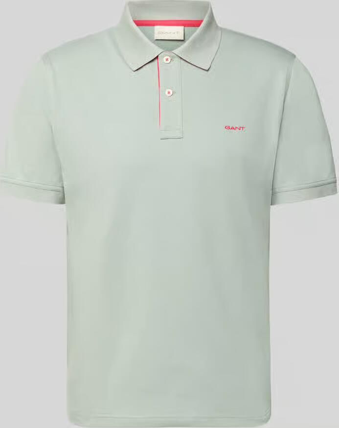 Gant Regular fit poloshirt met gestikt logo - Foto 2