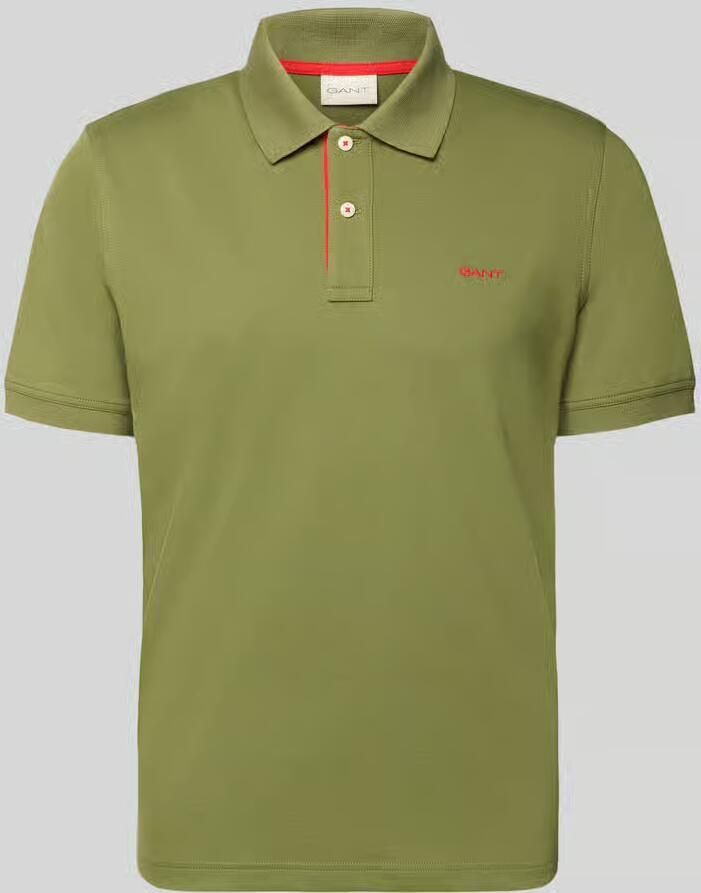 Gant Regular fit poloshirt met gestikt logo - Foto 2