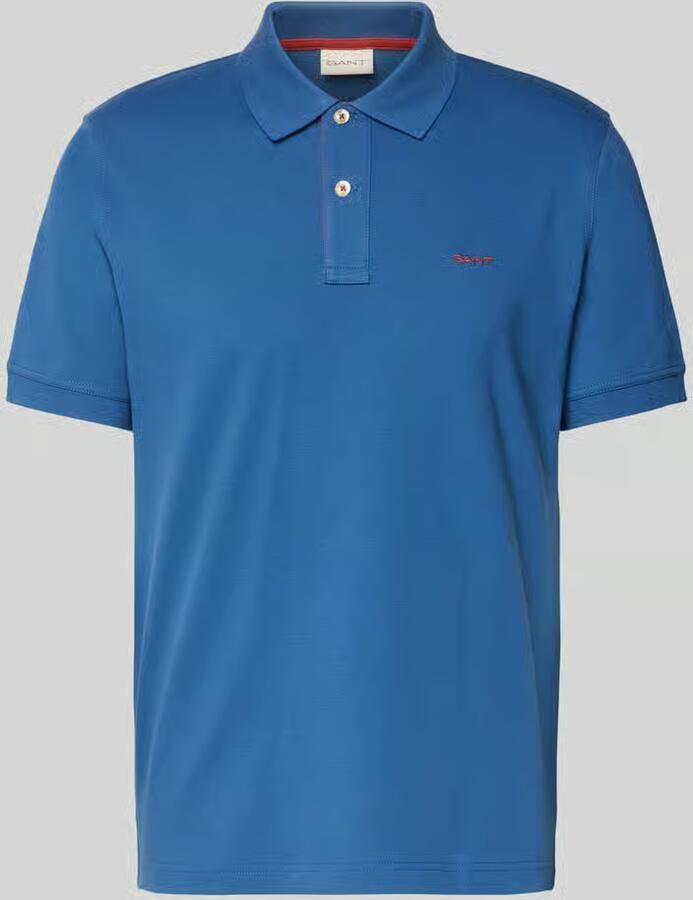 Gant Regular fit poloshirt met gestikt logo - Foto 2
