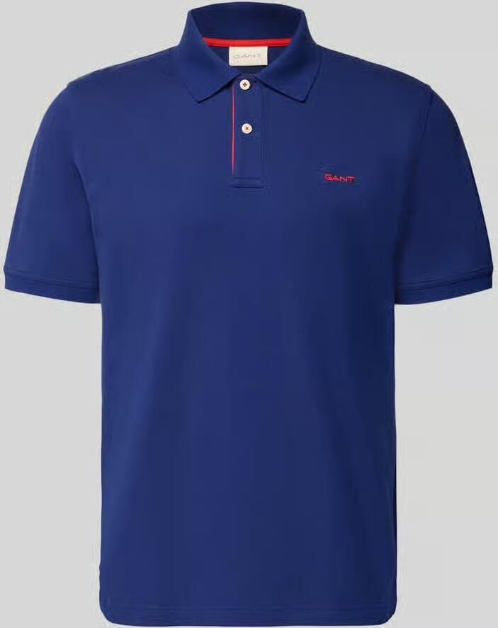 Gant Regular fit poloshirt met gestikt logo - Foto 2