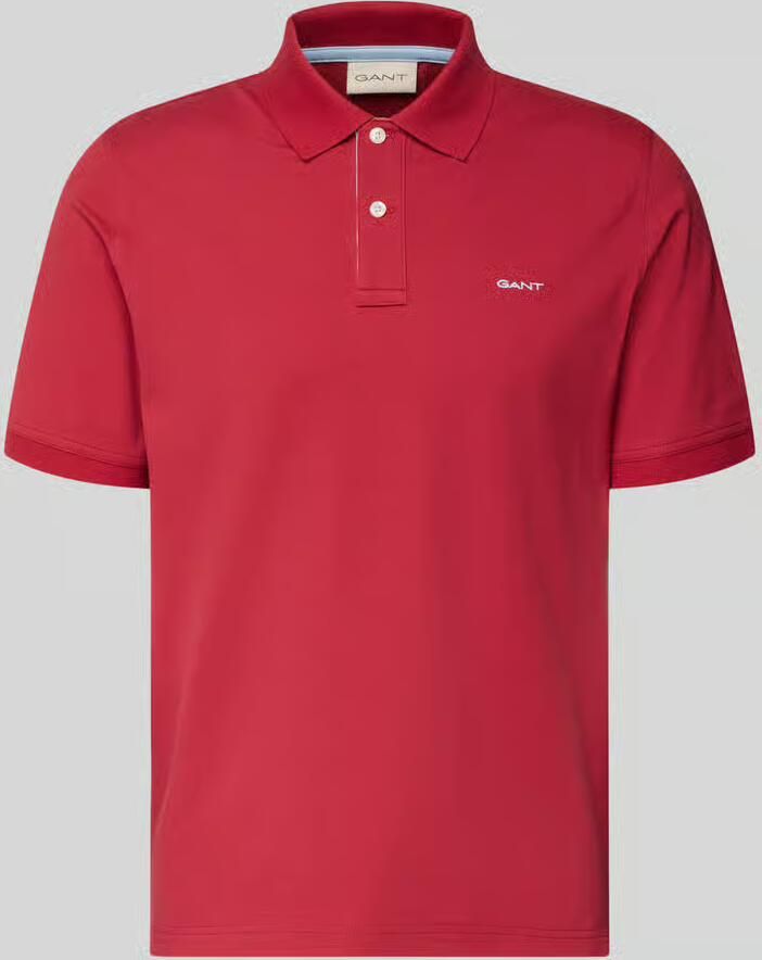 Gant Regular fit poloshirt met gestikt logo - Foto 2