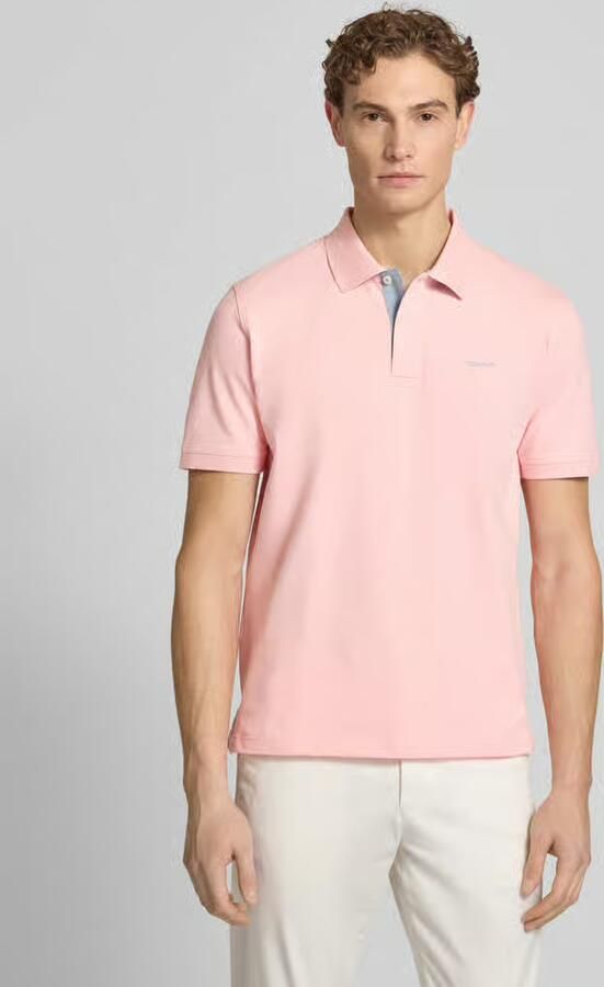 Gant Poloshirt REG CONTRAST PIQUE SS RUGGER met contrastkleurige inzetten - Foto 10