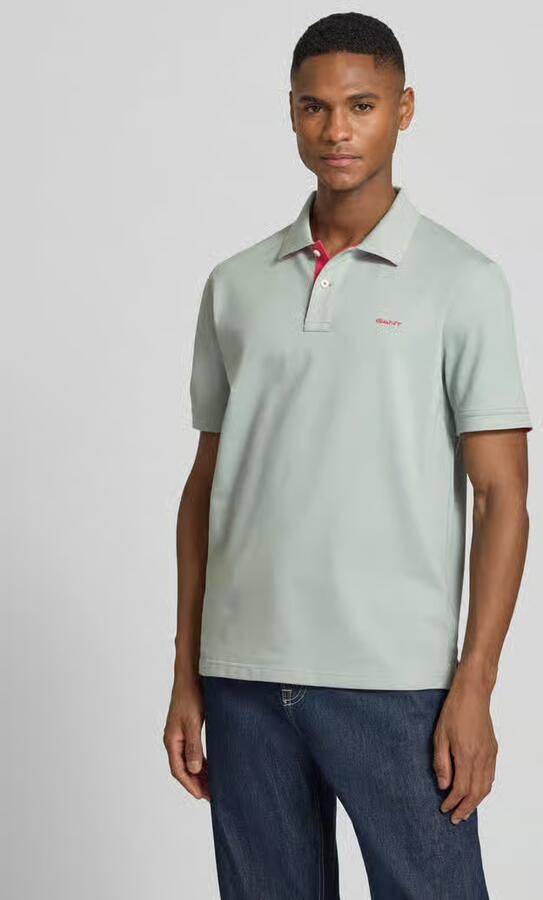 Gant Regular fit poloshirt met gestikt logo - Foto 3