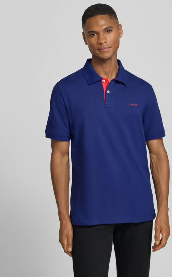 Gant Regular fit poloshirt met gestikt logo - Foto 6